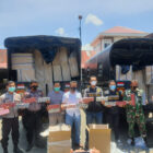 Beacukai Teluk Bayur bersinergi dengan Polres Kota Payakumbuh memberantas mengamankan 305 karton