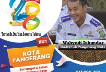 Dishub Kota Tangerang, Mengucapkan Ulangan Tahun Kota Tangerang Yang Ke-28