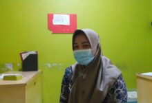 Maryani Kader Posyandu Desa Rawakidang Kec, Sukadiri, setiap bulan ada dua 2 kegiatan