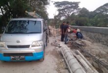 Proyek Jembatan Tanah Tinggi Diduga  Bermasalah