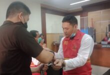 Sidang lanjutan kepemilikan sabu-sabu 200 kilo terdakwa saling menjadi saksi.