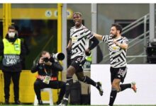 Paul Pogba mengantarkan Manchester United melewati AC Milan menuju perempat final Liga Europa setelah golnya