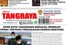 KORAN TANGRAYA, EDISI BULAN JANUARI 2021