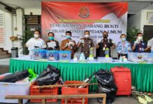 Sabu sabu milik anak wakil walikota di.musnahkan Kajari.