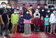 DPAC, PPPBNI jelang idul Fitri gelar sosial gebrak masker. Berbagi Talzil dan santunan anak yatim,piatu.