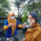 Kepala Desa Karet mengajak mutus matarantai penyebaran Covid-19 bersama-sama.