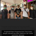 Tampang Pengemudi Pajero Penganiaya Sopir Truk tertangkap di Bandara Sutta.