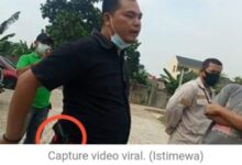 Viral Vidio mengaku H Sarmili penasehat wartawan di duga bawa senpi di pinggangnya