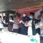 Polrestro Metro Tangerang Kota Musnahkan 64 Kilo Narkoba