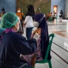 DESA SUKAMANTRI GELAR VAKSINASI MASAL LANJUTAN DI MASA PPKM DARURAT LEVEL 4.
