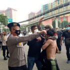 Telah diamankan 11 orang massa dari Ex FPI di Jl. Cempaka Putih tengah ,Jakarta Pusat