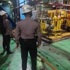 Personel Ditpamobvit Polda Banten lakukan pengamanan di Kawasan PLTU, untuk semata pengamanan