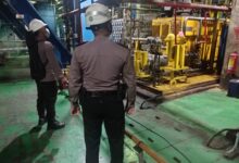 Personel Ditpamobvit Polda Banten lakukan pengamanan di Kawasan PLTU, untuk semata pengamanan