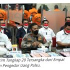 20 Tersangka dari 5 Jaringan pembuat dan Pengedar Uang Palsu di tangkap Bareskrim.