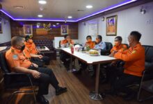 Kunjungan sidak kabasarnas ke KN Wisnu 103 Jakarta dalam pekerjaan upgrade ROV