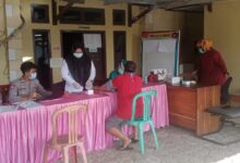 Polsek Malingping Polres Lebak bersama Puskesmas Malingping Kembali Gelar Vaksinasi Massal