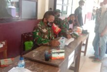 Koramil 07-Kresek Bekerjasama Dengan Kesdim, Gelar Gebrak 1000 Vaksin di Desa Rancailat