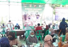 Di Vihara Arya Dipasena, Koramil 14 Panongan Lakukan Serbuan Vaksin