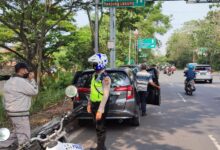 Ciptakan Kamseltibcarlantas, Sat Lantas Polres Serang Kota Polda Banten Lakukan Patroli