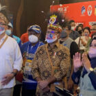 Mentri Olahraga Johnny G. Plate, meminta pastian pada Gubenur Papua tentang Infrastruktur