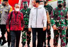 Tiba di Papua, Presiden disambut Tarian Selamat Datang