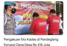 Satreskrim Polres Pandeglang Tangkap Kades Sodong Diduga Korupsi Dana Desa