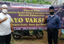 Jajaran Polsek Kresek Gandeng Ormas Pendekar Banten Gelar Vaksinasi Mobile, Sasar Kaum Lansia dan Penyandang Distabilitas