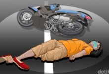 Bocah di larikan ke Ruang UGD RS terdekat, pelaku tabrak lari