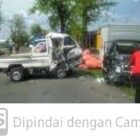 Sekitar pukul 10.00 Wib, mobil suzuki cery menabrak mobil Box pengiriman barang ke indomart