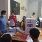 Desa Surya Bahari tadi Sabtu dalam persiapan Pengitungan Suara