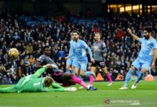 Setelah Pemain Manchester City Ilkay Gundogan dalam mencetak gol ketiga saat laga Liga Inggris