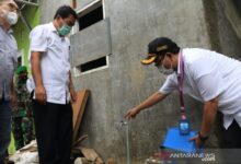 Sebanyak 200 kepala keluarga (KK) di lingkungan Perumahan Puri Mekar, kini mulai di pasang,