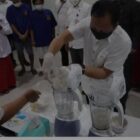 Polda Banten musnahkan Barang bukti narkotika jenis sabu sabu dengan cara di belender.