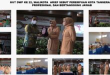 HUT DWP Ke 22, Walikota Arief Sebut Perempuan Kota Tangerang Profesional dan Bertanggung Jawab