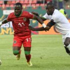 Tim Nasiunal di mana Zimbabwe menumbangkan Guinea dengan skor 2-1.