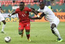 Tim Nasiunal di mana Zimbabwe menumbangkan Guinea dengan skor 2-1.