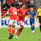 Tim Sepak Bola Indonesia melawan Tim Nasional 2-2