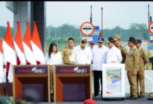 Ruas tol Kuala Tanjung-Tebing Tinggi-Parapat seksi Tebing Tinggi-Indrapura, dan jalan Ruas Tol Indrapura-Kisaran Diresmikan Langsung Presiden Joko Widodo