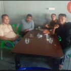 Kanit Reskrim Polsek Medang Deras Bersama wartawan Laksanakan Cooling System Wujudkan Pemilu Damai.