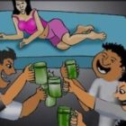 Awak media menemukan tempat hiburan berupa warung remang-remang yang menyediakan Ledy Companin (LC, satpol pp tidur nyenyak.