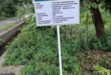 Desa pucanganom membangun rehabilitasi infrastruktur jalan usaha tani untuk memperlancar transportasi.