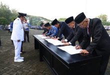 Penandatanganan Pakta Integritas Pelaksanaan Aksi Pencegahan Antikorupsi di Provinsi Banten.