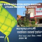 Rumah sakit RSUD sogaten kota Madiun Mengucapkan selamat hari raya idul Fitri Direktur utama beserta stafnya.