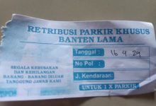 PUNGLI DISHUB KENDARAAN RODA 4 YANG MEMASUKI BANTEN LAMA TIAP HARI MENCAPAI 60 JUTAAN.