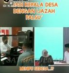 Warga juga minta di whatsapp tangkap yang mengunakan izajah palsu.