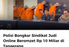 Tangerang surga para pelaku judi online ber omset 10m dalam waktu 120 hari.