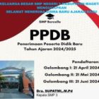 Keluarga besar SMP negeri 3 kabupaten Magetan Mengucapkan selamat menerima siswa baru ajaran baru thn 2024/2025 Kepala sekolah Dra SUPATMI ,M,Pd Beserta stafnya.