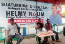 Bakal Calon Walikota Helmy Halim Gelar Silaturahmi dan Deklarasi.
