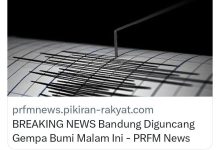 Warga Bandung sempat beramburan kelaur, ada dugaan gempa bumi.