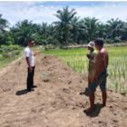 Kades Dan Masyarakat Bergotong Royong Membuka Jalan Penghubung Antar Desa.